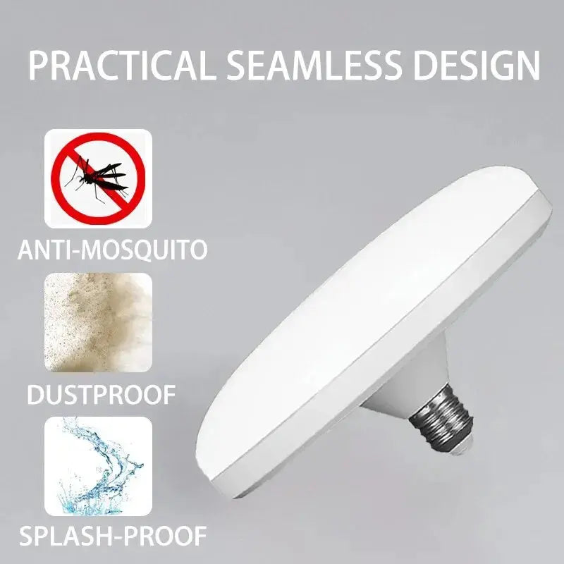 E27 LED Energy-saving Bulb AC220V Household 6500K White Light High Color Rendering Bedroom Restaurant UFO Bulb Lighting Depot