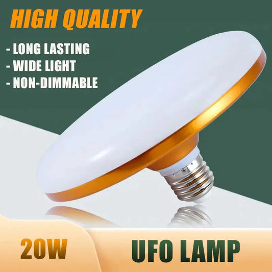 LED Bulb E27 Led Lamp Super Bright 20W 220V UFO Leds Lights Indoor White Lighting Table Lamps Garage Light Lighting Depot