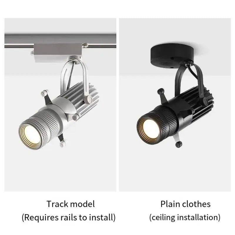 Ceiling Light Adjustable Aperture Variable Mode COB Spotlight 7w9w12w15w LED Stage lighting, Bars, Restaurants, Shops AC90V-265V The Lighting Depot