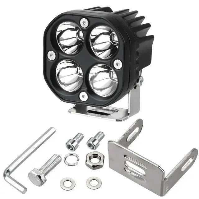 3 Inch Mini LED Work Light Square Car Yellow White Motorcycle Spotlight 4X4 Offroad Fog Lamp Automotive Accessories 12V 24V Lighting Depot