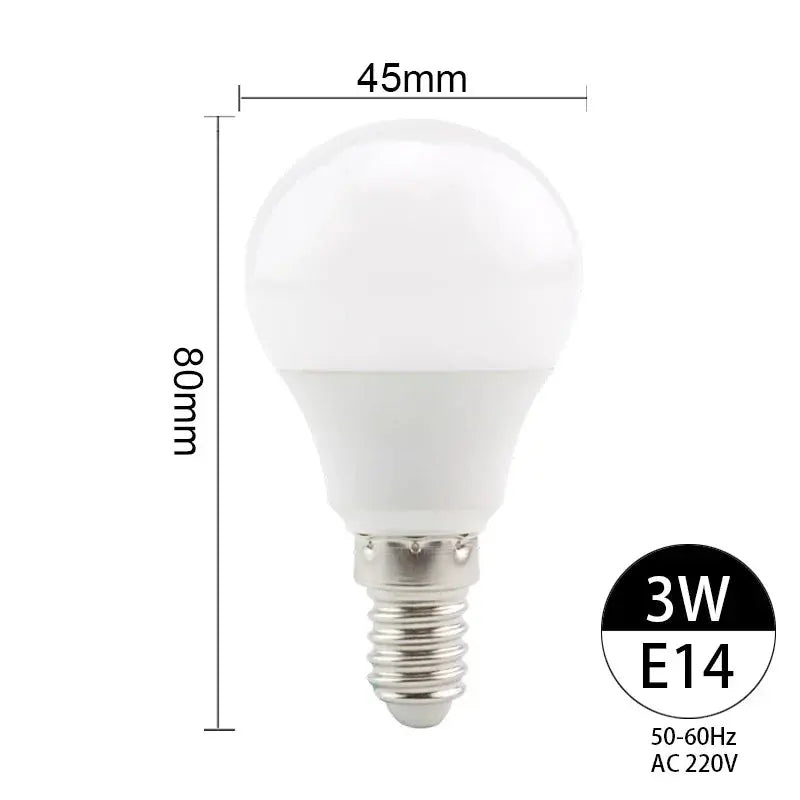 LED Bulb Lamps E27 E14 3W 6W 9W 12W 15W 18W 20W 24W Light Bulb AC 220V Indoor Lighting High Brightness Lampada Led Bombillas Lighting Depot