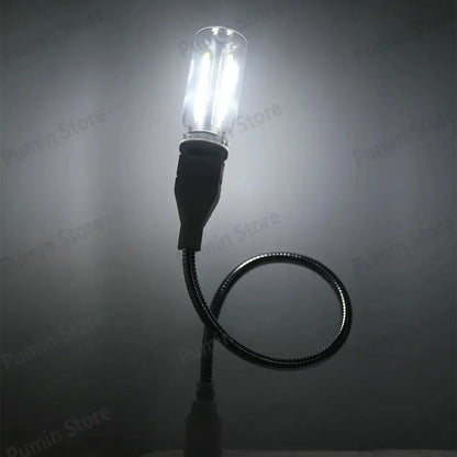 LED Night Light A set of Light Bulbs USB Bendable Night Light USB Metal Hose And Night Light Bulb Purple Pink Blue Green Lighting Depot