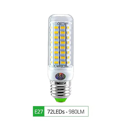 E27 LED Lamp E14 LED SMD 5730 220V Corn Light Bulbs 24 36 56 72LEDs Lamparas LED Chandelie For Home Decoration Ampoule Led Light Lighting Depot