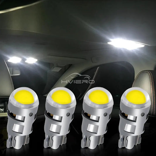 2Pcs T10 COB Led DC 12V Signal Lamp Car Bulb W5W 194 168 Reading Interior Lamps Clearance Backup Reverse Fog Lights ultra bright Lighting Depot
