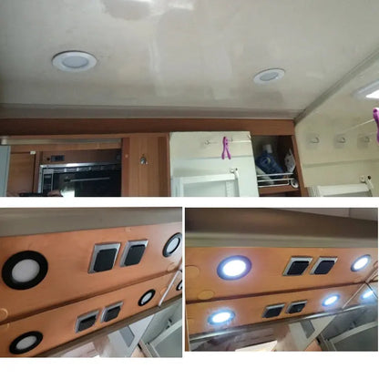 Dimmable 3W 5W 12V 24V Led Spot Light Slim14mm Recessed Ceiling Light D55mm Home Hotel Living Room Bulb Kitchen RV Downlight Lighting Depot