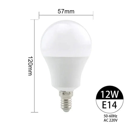 LED Bulb Lamps E27 E14 3W 6W 9W 12W 15W 18W 20W 24W Light Bulb AC 220V Indoor Lighting High Brightness Lampada Led Bombillas Lighting Depot