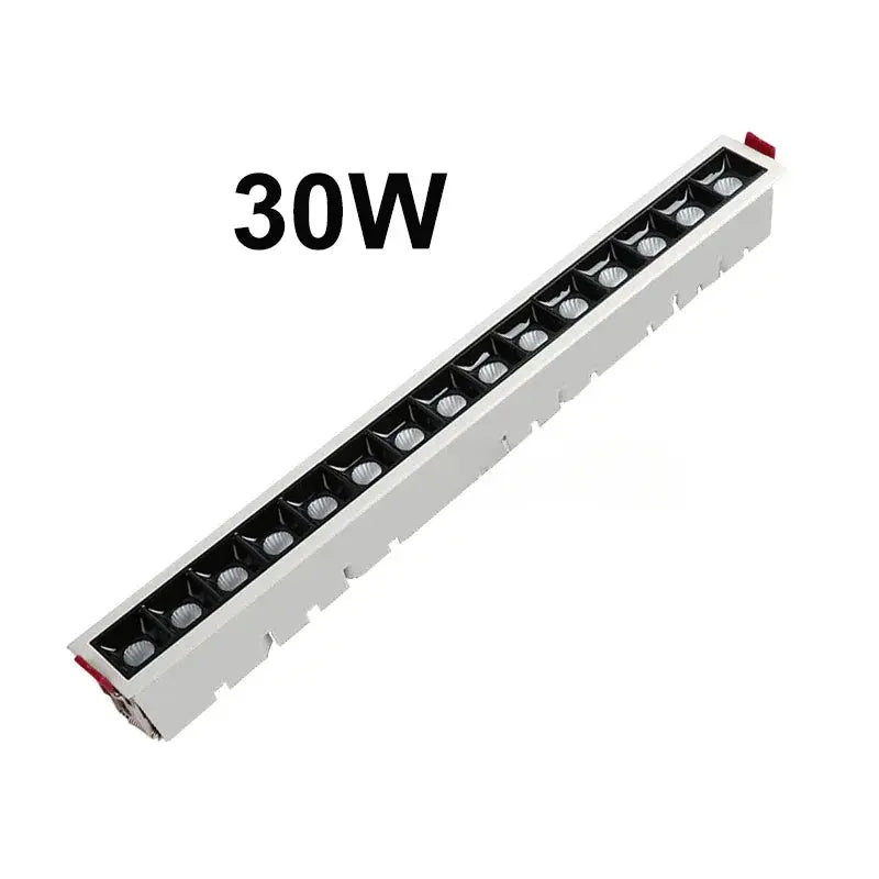 new LED line Downlight Recessed Rectangle Grille Ceiling Lamp 10W 20W 30W AC85~265V LED Spot Light For Home Shop Decor Living The Lighting Depot