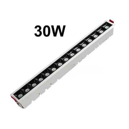 new LED line Downlight Recessed Rectangle Grille Ceiling Lamp 10W 20W 30W AC85~265V LED Spot Light For Home Shop Decor Living The Lighting Depot