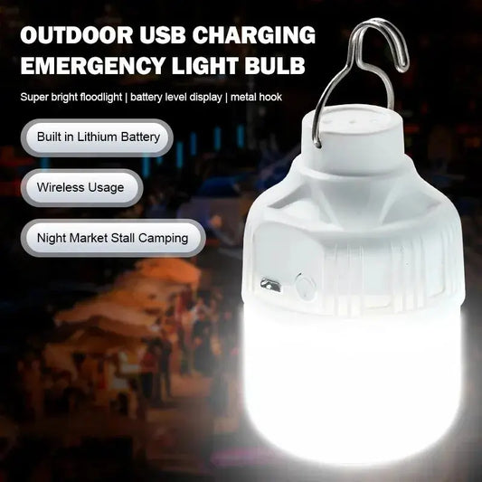 Outdoor USB Rechargeable LED Lamp Bulbs High Brightness Emergency Light Hook Up Camping Fishing Portable Lantern Night Lights Lighting Depot