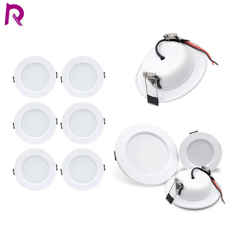 LED Downlight 5W 9W DC12V 24V Panel Down Lights Spotlight 12W 15W 18W AC220V 110V Recessed Ceiling Lamps For Home Illumination Lighting Depot