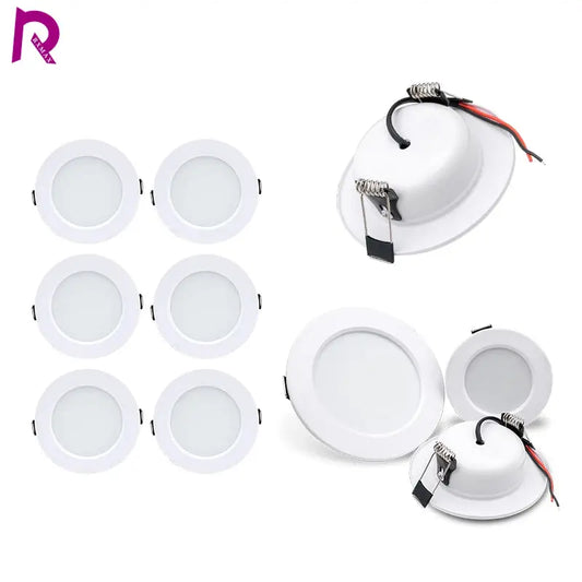LED Downlight 5W 9W DC12V 24V Panel Down Lights Spotlight 12W 15W 18W AC220V 110V Recessed Ceiling Lamps For Home Illumination Lighting Depot