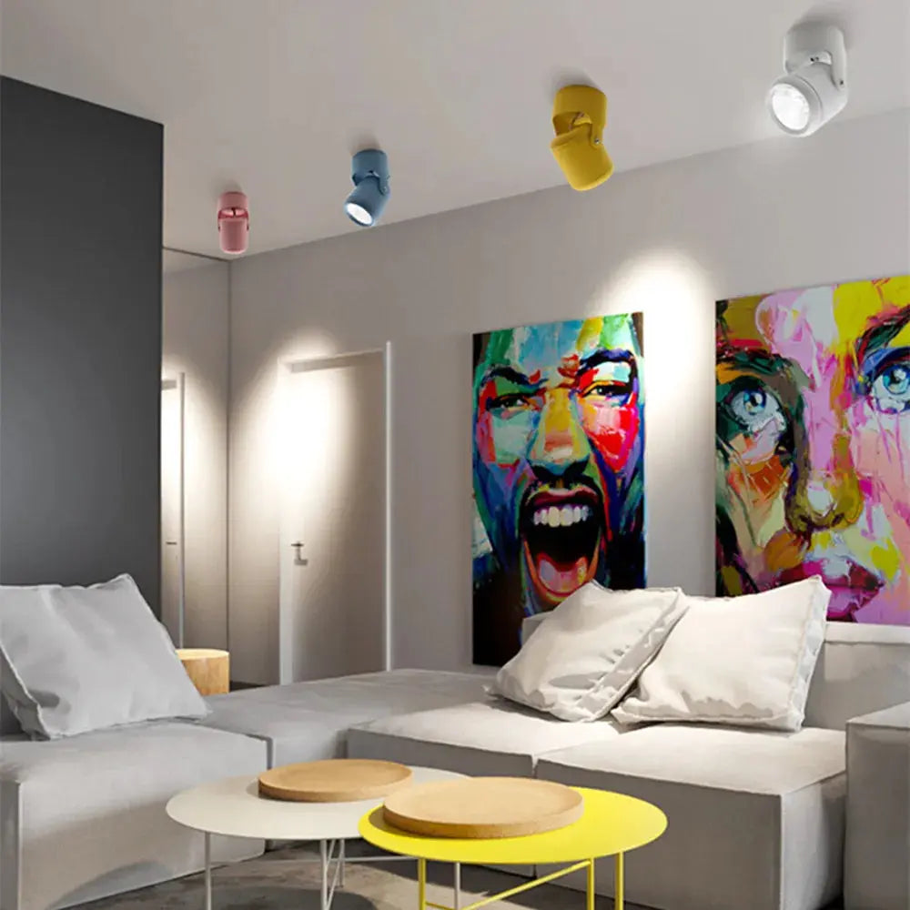 COB LED Downlight Surface Mounted Dimmable Ceiling Lamp 180° Rotation 7W 10W 15W 20W AC85~260V Spot Light Indoor Lighting The Lighting Depot