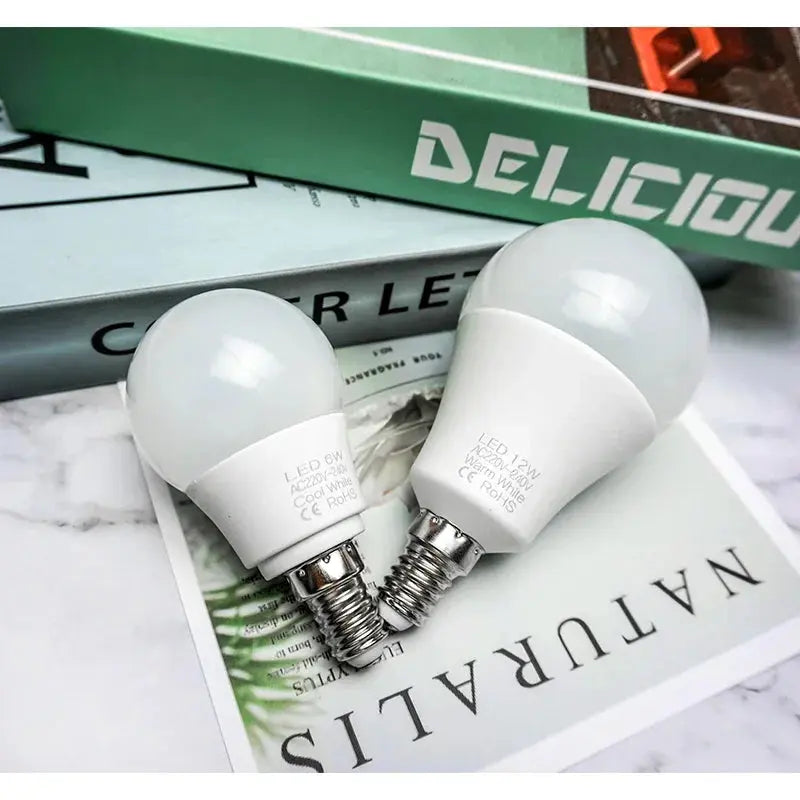 LED Bulb Lamps E27 E14 3W 6W 9W 12W 15W 18W 20W 24W Light Bulb AC 220V Indoor Lighting High Brightness Lampada Led Bombillas Lighting Depot