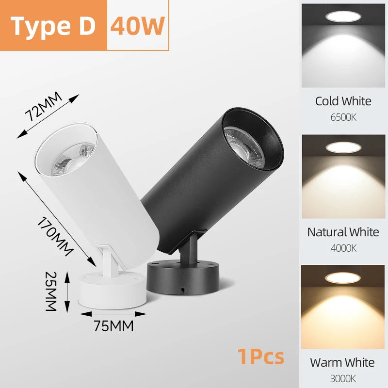 Led Downlight Spotlight Ceiling Lamp 220V 5W 10W15W Surface Mounted Led Down Lamp Ceiling Light for Living Room Lighting Kitchen Lighting Depot