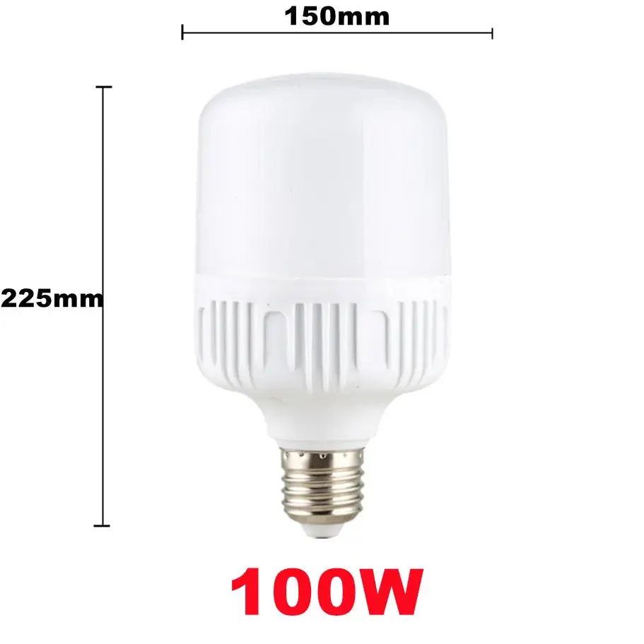 100W E27 LED Screw Mouth Light 220V High Brightness Light Bulb White Light Eye Protection Non Flickering High Heat Dissipation Lighting Depot