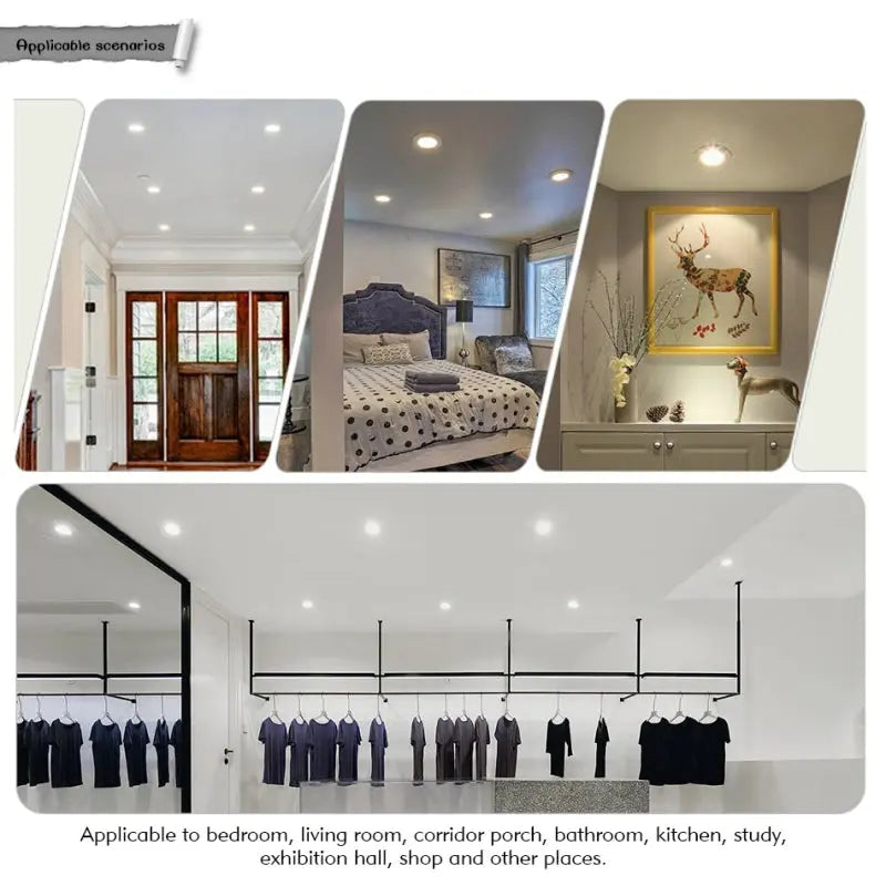 2pcs LED Downlight 5W 7W 9W 12W 15W AC220V Round Recessed Led Spotlight Aluminum Lighting Bedroom Kitchen Indoor Celling Lamp Lighting Depot