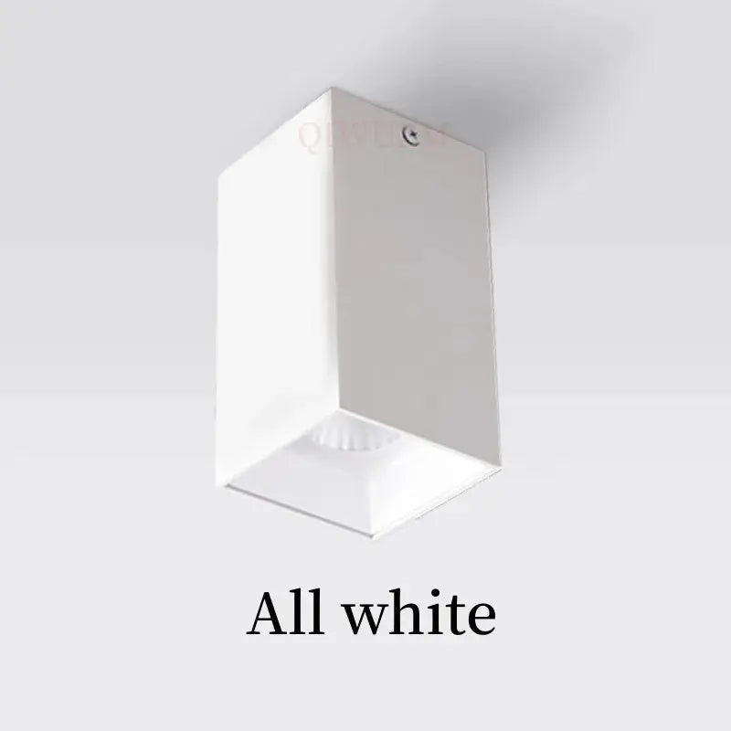 Square Surface Dimmable LED COB Downlight spotlight 7W10W 15W 18W AC110V 220V indoor lighting No opening LED Ceiling Spot lights The Lighting Depot