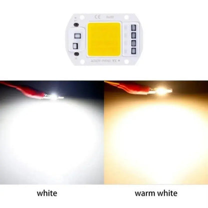110/220V LED COB Lamp Bead 20W 30W 50W IP65 Smart IC No Need Driver DIY Flood Light Led Bulb Spotlight Outdoor Chip Lamp Warm Lighting Depot