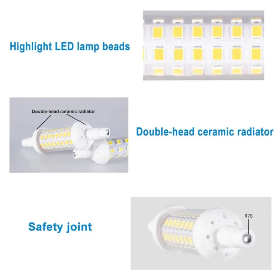 R7S LED Floodlight 9W 12W LED Lamps SMD 2835 78mm 118mm 135mm Dimmable LED Light Bulb 220V Energy Saving Replace Halogen Light The Lighting Depot