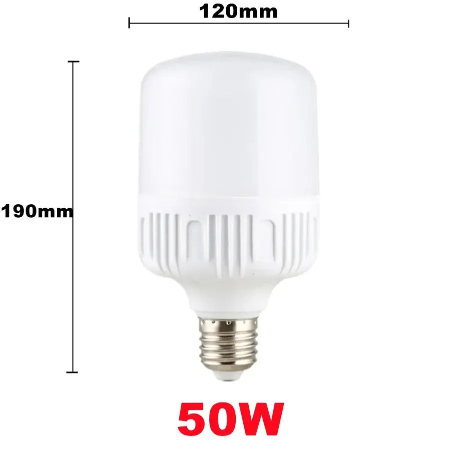 100W E27 LED Screw Mouth Light 220V High Brightness Light Bulb White Light Eye Protection Non Flickering High Heat Dissipation Lighting Depot