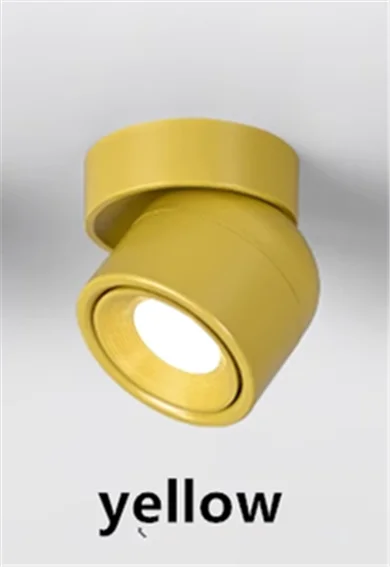 360 ° Rotatable And Foldable LED Downlights Dimmable 7W10W12W15W20W Surface Mounted Ceiling Lamp COB Spotlight AC85V-260V CRI 98 Lighting Depot