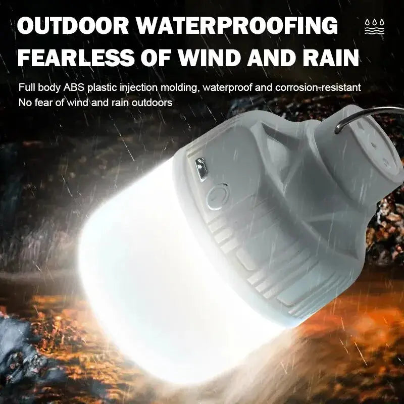 Outdoor USB Rechargeable LED Lamp Bulbs High Brightness Emergency Light Hook Up Camping Fishing Portable Lantern Night Lights Lighting Depot