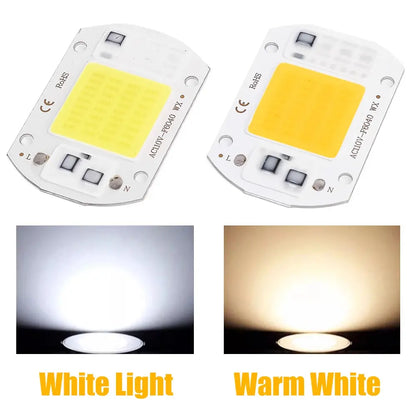 COB Chip LED Lamp 110V 220V 20W 30W 50W Smart IC No Need Driver Lampada LED Bulb Lamp for Flood Light Spotlight DIY Lighting Lighting Depot