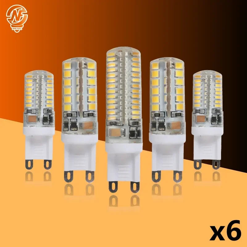 6pcs/lot G9 LED Lamp 7W 9W 10W 12W Corn Bulb AC 220V-240V SMD 2835 3014 Leds Lampada Led Light 360 Degrees Replace Halogen Lamp Lighting Depot