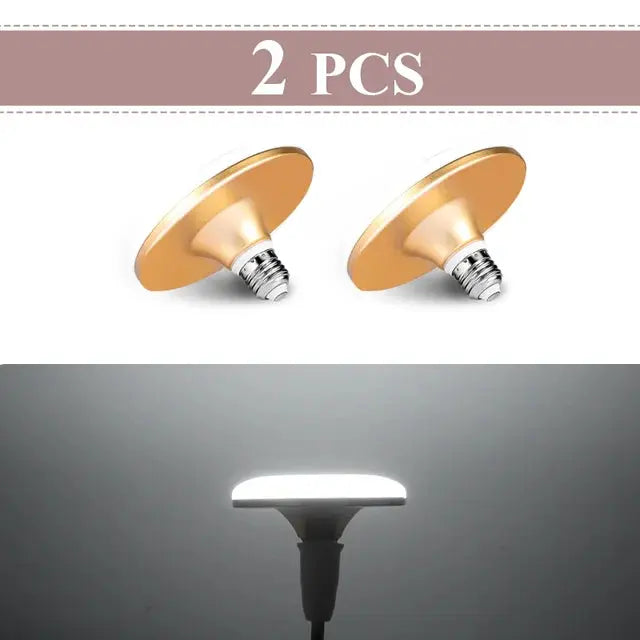 LED Light Bulb 220V UFO Light Lamp Round Super Bright Power Led Lamps White Lights Spotlight Home Bulb E27 Kitchen Bedroom Top Lighting Depot