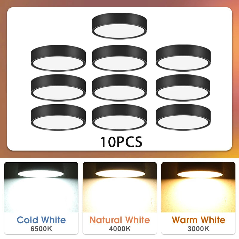 LED Spot Downlight Led Ceiling Light 10/15/25W Surface Mounted Downlights Thin Foldable Spotlight for Living Room Spots Ceiling Lighting Depot