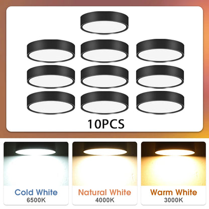 LED Spot Downlight Led Ceiling Light 10/15/25W Surface Mounted Downlights Thin Foldable Spotlight for Living Room Spots Ceiling Lighting Depot