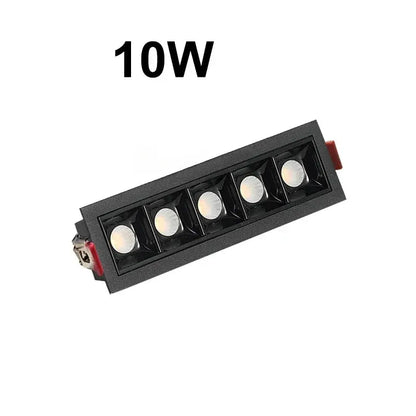 new LED line Downlight Recessed Rectangle Grille Ceiling Lamp 10W 20W 30W AC85~265V LED Spot Light For Home Shop Decor Living The Lighting Depot