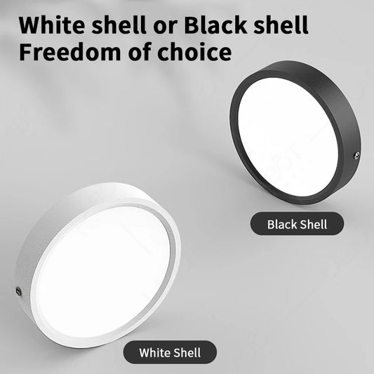 LED Ceiling Light 5W 10W 15W 18W 24W Surface Mounted Downlight Ceiling Lamp for Living Room Kitchen 220V Spotlight Panel Lights Lighting Depot