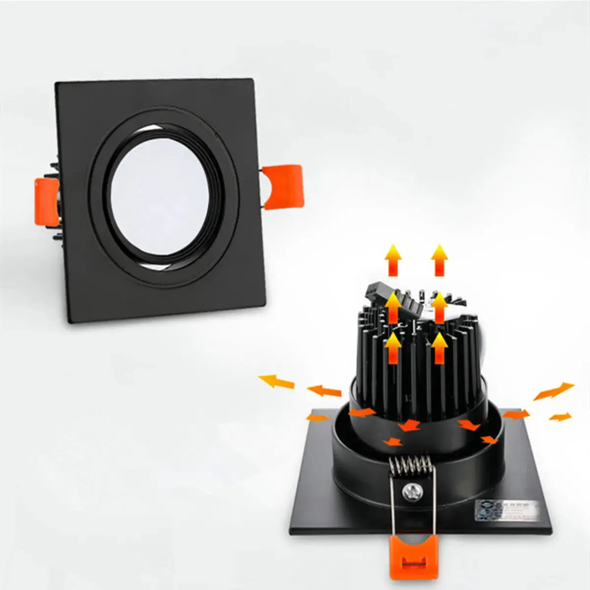 Recessed Double LED Dimmable Downlight COB 7w 9w 12W 24W LED Spot light decoration Ceiling Lamp AC 110V 220V The Lighting Depot