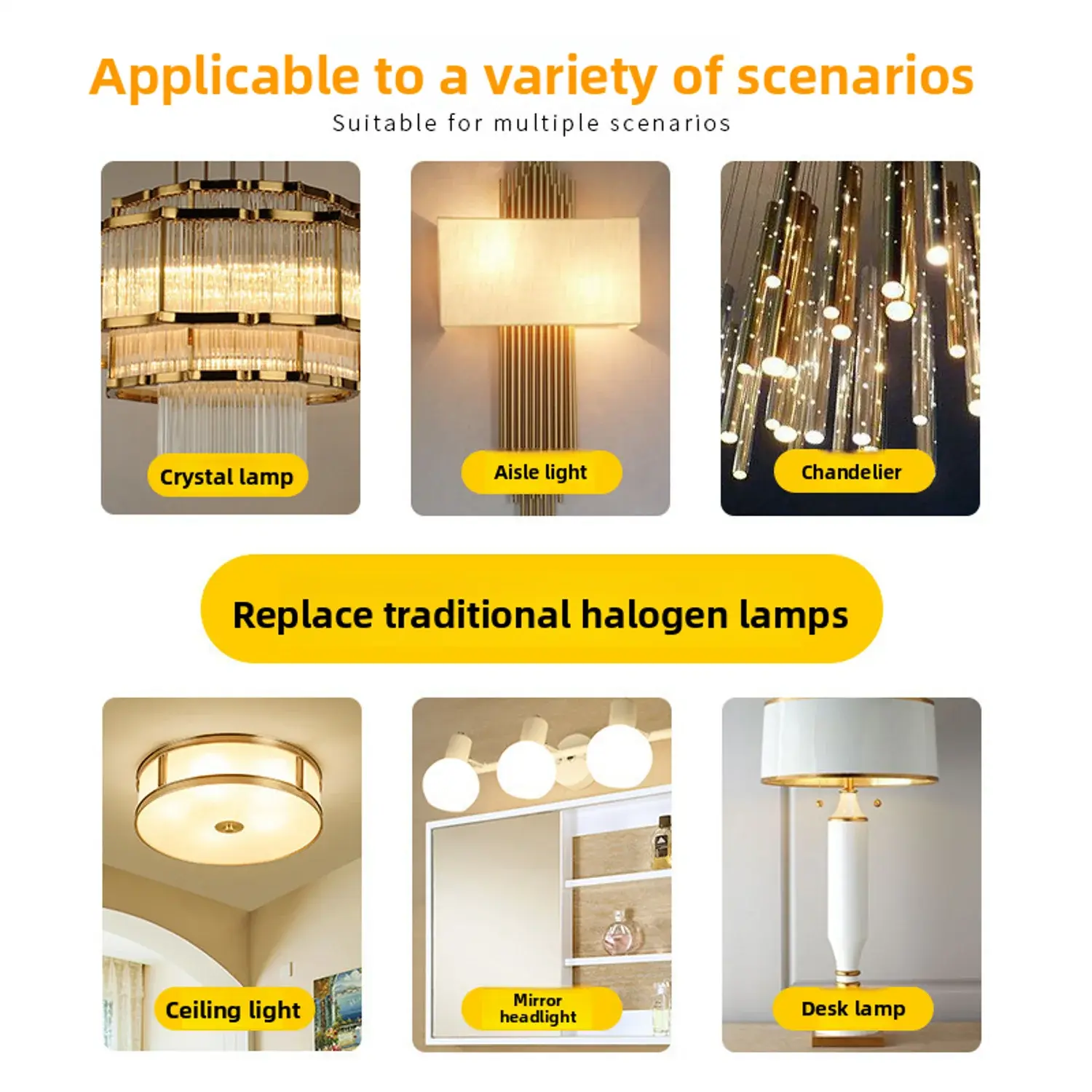 10PCS LED COB Lamp 6W Bulbs Dimmable G4 mini COB AC DC 12V 220V Candle Lights Replace 30W 40W Halogen for Chandelier Spotlight Lighting Depot