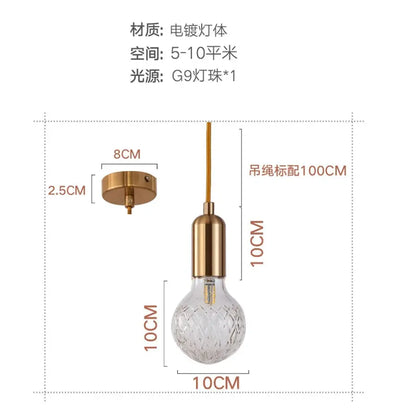 Mini pendant lights rose gold color E27 bulb barss light Dining room Bar Kitchen island Decor Hanging Lamp Fixtures Lighting Depot