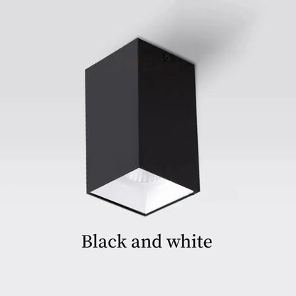 Square Surface Dimmable LED COB Downlight spotlight 7W10W 15W 18W AC110V 220V indoor lighting No opening LED Ceiling Spot lights The Lighting Depot