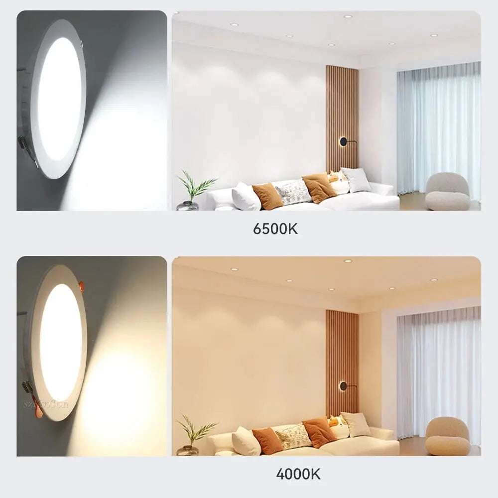 LED Downlight Recessed Ceiling Lamp 7W 9W 12W 20W AC220V Cold White LED Spotlight for Living Room Corridor Bathroom Kitchen Lighting Depot
