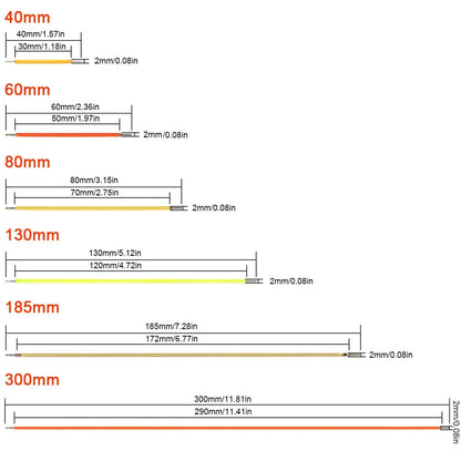 2mm Flexible LED filament 3V/12V/24V For DIY Edison Bulb 1200mm 600mm 30mm Purple Pink Blue Red Warm White Lighting Depot