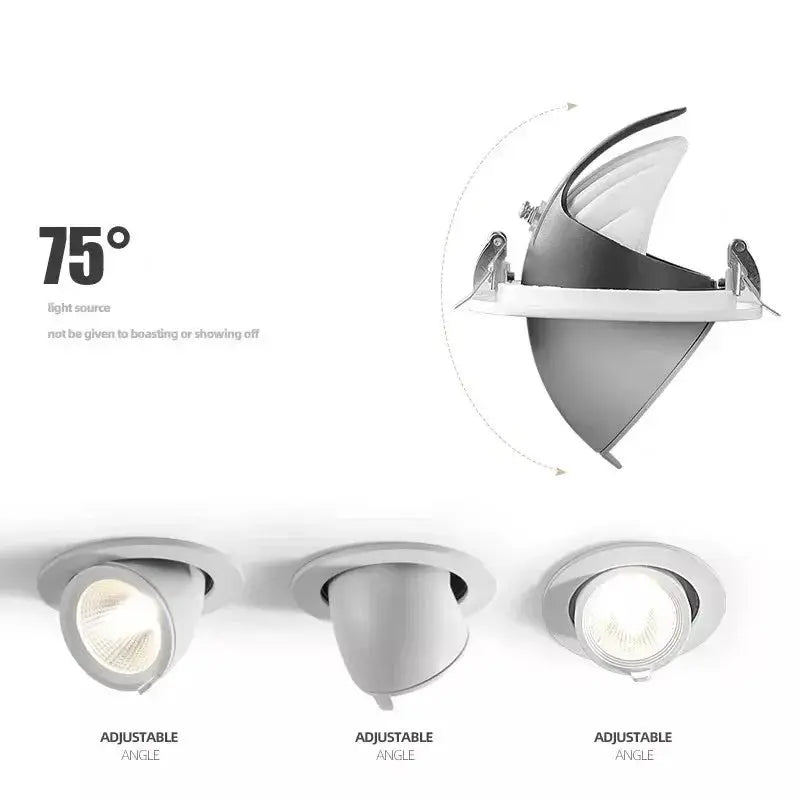 LED Downlight Super Bright Recessed LED Dimmable COB 9W 12W 15W 18W 220v LED Spot light LED decoration Ceiling Lamp Lighting Depot