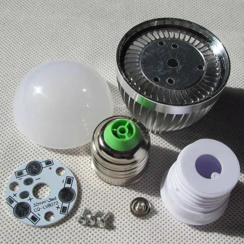 led bulb E27 E14 3w 5w 7w 9w 12w LED bubble ball light shell kit diy accessories aluminum heat sink screw energy saving led lamp Lighting Depot