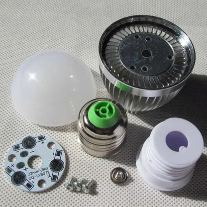 led bulb E27 E14 3w 5w 7w 9w 12w LED bubble ball light shell kit diy accessories aluminum heat sink screw energy saving led lamp Lighting Depot
