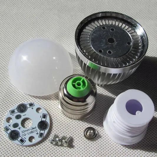 led bulb E27 E14 3w 5w 7w 9w 12w LED bubble ball light shell kit diy accessories aluminum heat sink screw energy saving led lamp Lighting Depot