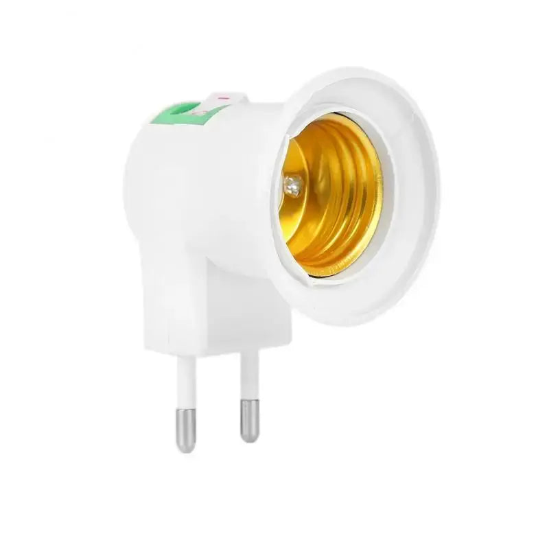 E27 LED Light Lamp Bulbs Socket Base Holder EU/US Plug Adapter ON/OFF Switch White Lighting Depot