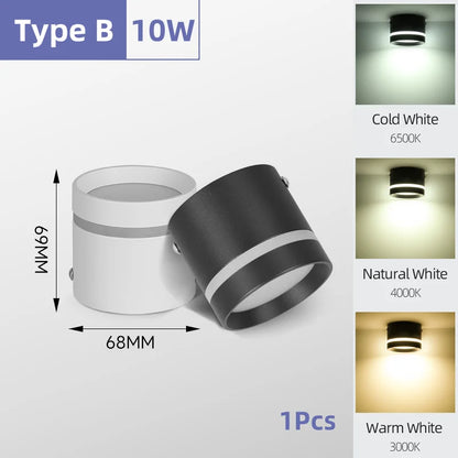 Led Downlight Spotlight Ceiling Lamp 220V 5W 10W15W Surface Mounted Led Down Lamp Ceiling Light for Living Room Lighting Kitchen Lighting Depot