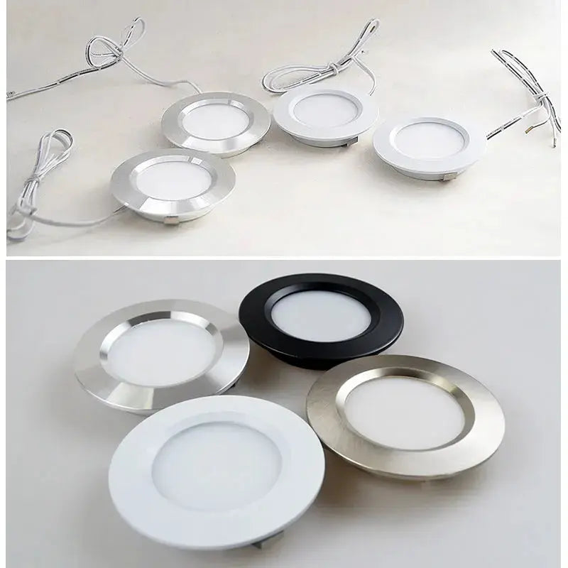 LED Spotlight Ultra-thin 14mm 3W 5W 7W 12V 2inch Recessed Ceiling Lamp D55mm House Hotel Living Room Mini Downlight Lighting Depot