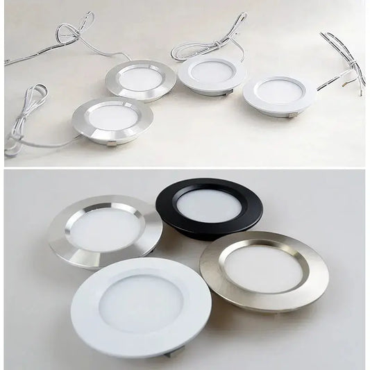 LED Spotlight Ultra-thin 14mm 3W 5W 7W 12V 2inch Recessed Ceiling Lamp D55mm House Hotel Living Room Mini Downlight Lighting Depot