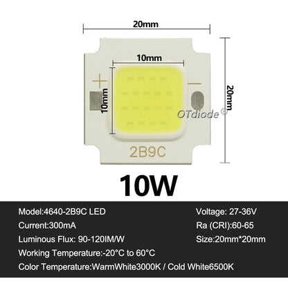 LED COB Chip 70W  50W 30W20W 10W 36V Backlight Diode Lamps Cold White Warm White LED Matrix For DIY Flood Light Bulbs Spotlights Lighting Depot