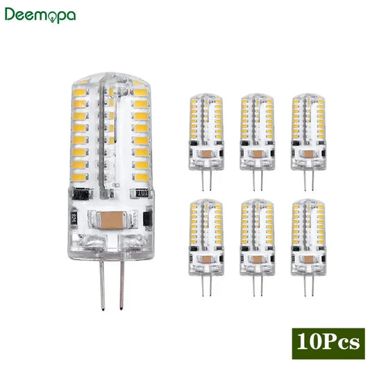 10Pcs/lot G4 LED Lamp 2W 3W 4W 5W 7W 9W AC DC 12V 220V Corn Bulb SMD2835 3014 360 Beam Angle Replace Halogen Chandelier Lights Lighting Depot