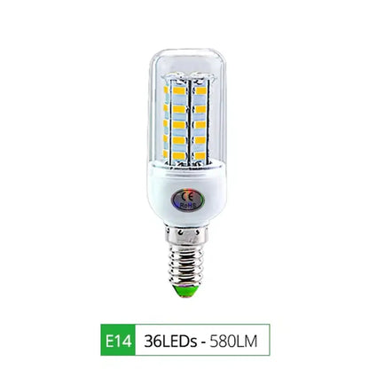 E27 LED Lamp E14 LED SMD 5730 220V Corn Light Bulbs 24 36 56 72LEDs Lamparas LED Chandelie For Home Decoration Ampoule Led Light Lighting Depot